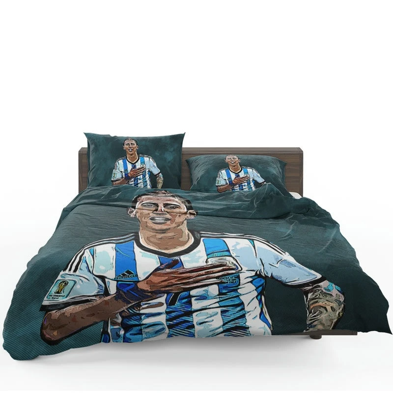 Angel Di Maria Ethical Argentina Foottball Player Bedding Set