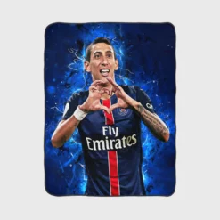 Angel Di Maria Exellent Argentina Midfeilder Fleece Blanket 1