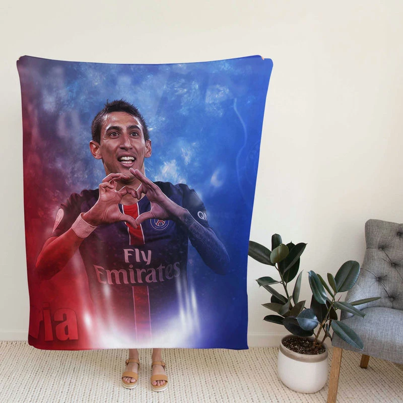 Angel Di Maria PSG Best Wingers Fleece Blanket