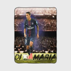 Angel Di Maria Populer Football Player Argentina Fleece Blanket 1