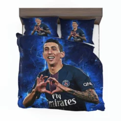 Angel Di Maria Top Ranked Argentina Soccer Player PSG Bedding Set 1