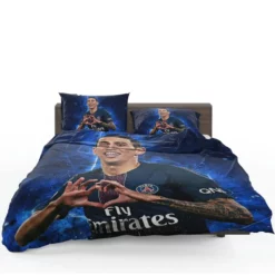 Angel Di Maria Top Ranked Argentina Soccer Player PSG Bedding Set