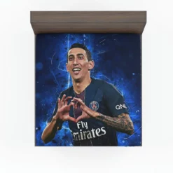 Angel Di Maria Top Ranked Argentina Soccer Player PSG Fitted Sheet