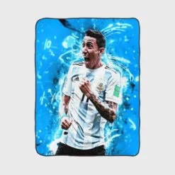 Angel Di Maria in FIFA World Cup Fleece Blanket 1