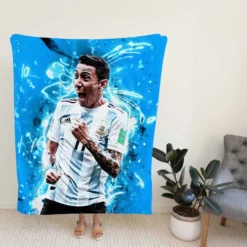 Angel Di Maria in FIFA World Cup Fleece Blanket