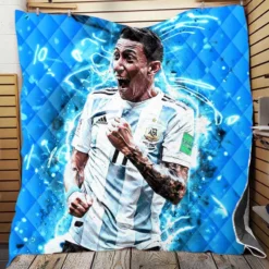 Angel Di Maria in FIFA World Cup Quilt Blanket