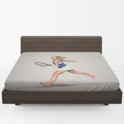 Angelique Kerber German Professional Tennis Player Fitted Sheet 1