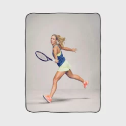 Angelique Kerber German Professional Tennis Player Fleece Blanket 1