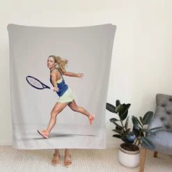 Angelique Kerber German Professional Tennis Player Fleece Blanket