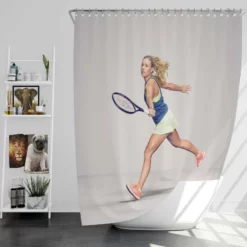 Angelique Kerber German Professional Tennis Player Shower Curtain