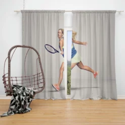 Angelique Kerber German Professional Tennis Player Window Curtain