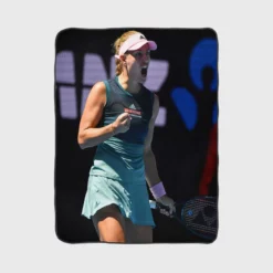 Angelique Kerber German Tennis Player Fleece Blanket 1