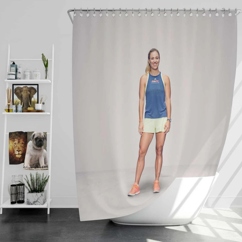 Angelique Kerber Populer Tennis Player Shower Curtain