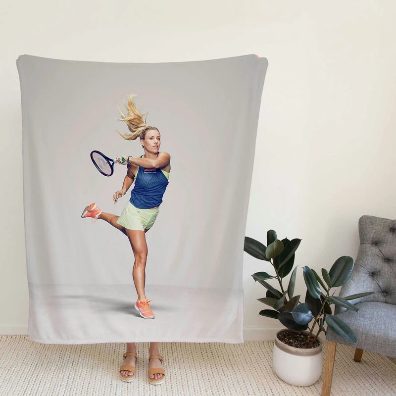 Angelique Kerber Top Ranked WTA Tennis Player Fleece Blanket