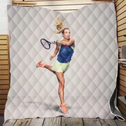 Angelique Kerber Top Ranked WTA Tennis Player Quilt Blanket