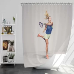Angelique Kerber Top Ranked WTA Tennis Player Shower Curtain
