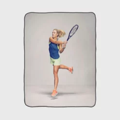 Angelique Kerber Womens Tennis Association Fleece Blanket 1