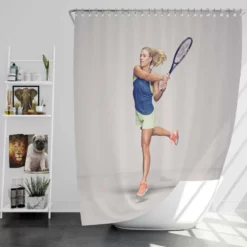 Angelique Kerber Womens Tennis Association Shower Curtain
