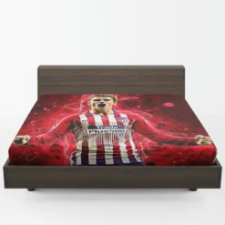 Antoine Griezmann  Atletico Madrid Expensive Player Fitted Sheet 1