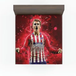 Antoine Griezmann  Atletico Madrid Expensive Player Fitted Sheet