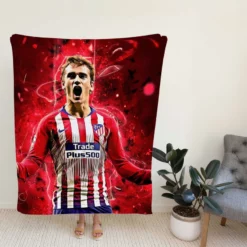 Antoine Griezmann  Atletico Madrid Expensive Player Fleece Blanket