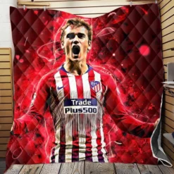 Antoine Griezmann  Atletico Madrid Expensive Player Quilt Blanket