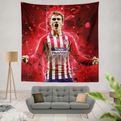 Antoine Griezmann  Atletico Madrid Expensive Player Tapestry
