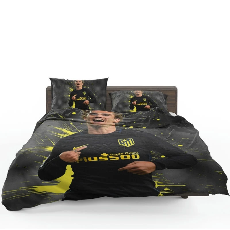 Antoine Griezmann  Atletico Madrid Top Forward Player Bedding Set