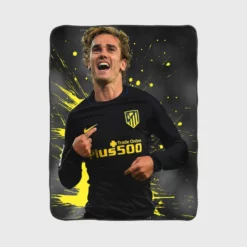 Antoine Griezmann  Atletico Madrid Top Forward Player Fleece Blanket 1