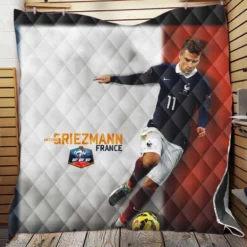 Antoine Griezmann  France Exellent Football Player Quilt Blanket