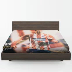 Antoine Griezmann France Professionl Football Player Fitted Sheet 1