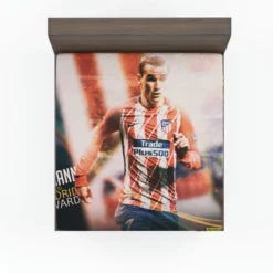 Antoine Griezmann France Professionl Football Player Fitted Sheet