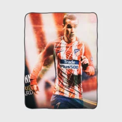 Antoine Griezmann France Professionl Football Player Fleece Blanket 1