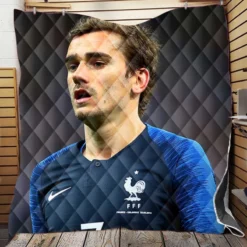 Antoine Griezmann In France National Football Jersey Quilt Blanket