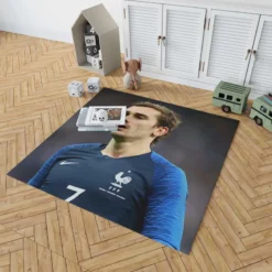 Antoine Griezmann In France National Football Jersey Rug 1