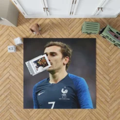 Antoine Griezmann In France National Football Jersey Rug