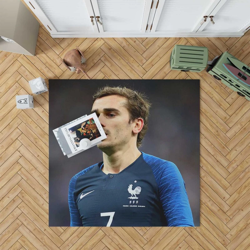 Antoine Griezmann In France National Football Jersey Rug