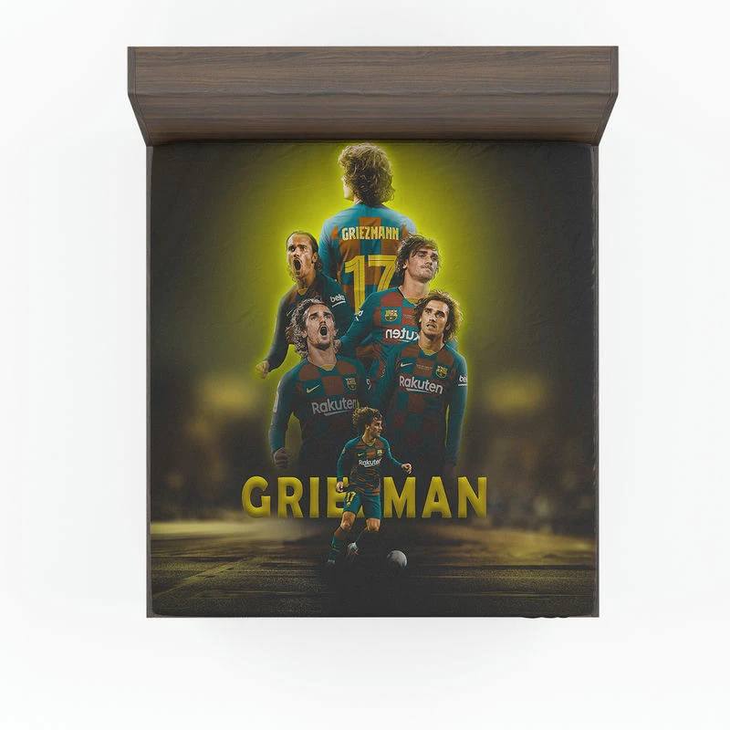 Antoine Griezmann Populer Football Player Fitted Sheet