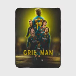 Antoine Griezmann Populer Football Player Fleece Blanket 1