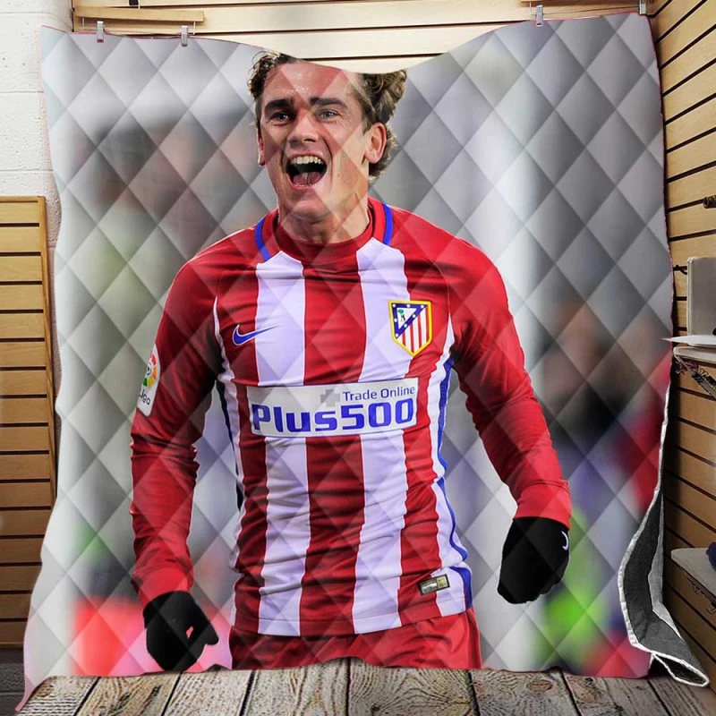 Antoine Griezmann Top Ranked La Liga Football Player Quilt Blanket