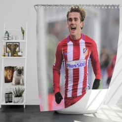 Antoine Griezmann Top Ranked La Liga Football Player Shower Curtain