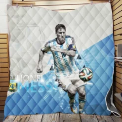 Argentina Captain Lionel Messi Quilt Blanket