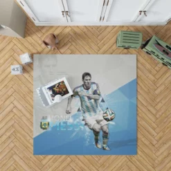 Argentina Captain Lionel Messi Rug