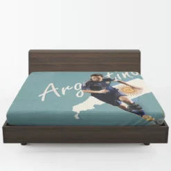 Argentina World Cup Player Lionel Messi Fitted Sheet 1