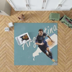 Argentina World Cup Player Lionel Messi Rug