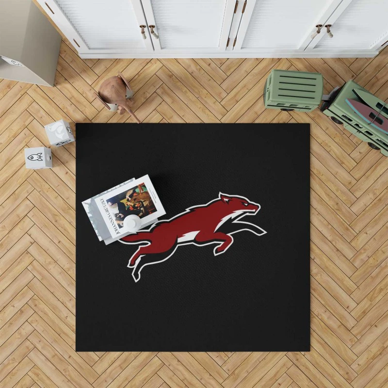 Arizona Coyotes Top Ranked Ice Hockey Team Rug