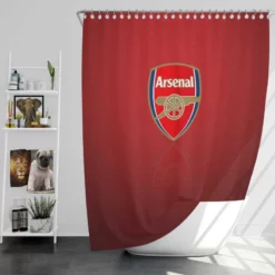 Arsenal FC British Ethical Football Club Shower Curtain