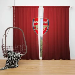 Arsenal FC British Ethical Football Club Window Curtain