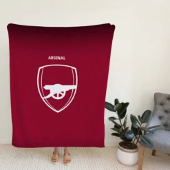 Arsenal FC Energetic Football Team Fleece Blanket