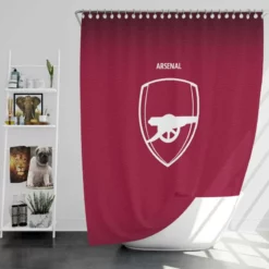 Arsenal FC Energetic Football Team Shower Curtain